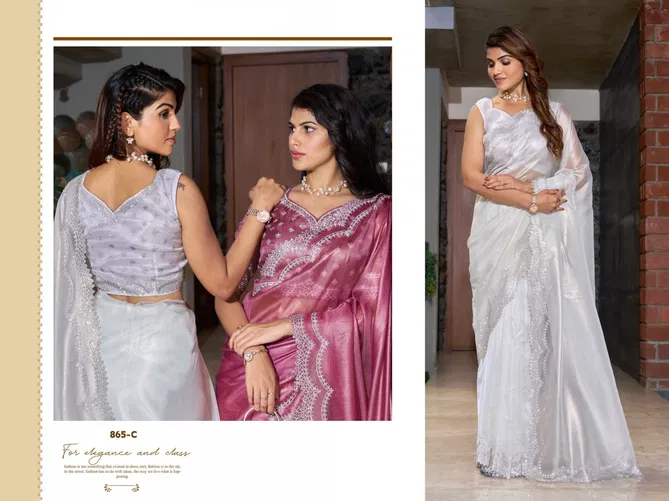 Mehek 865 A To E Designer Party Wear Wholesale Sarees Suppliers In Mumbai